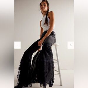 We The Free Mystique Lace Flare Jeans size 31 Free People